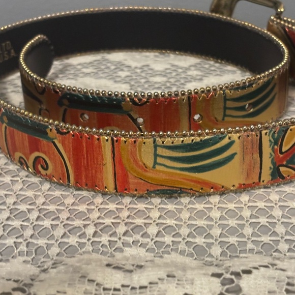 Dakota LTD Beaded Southwest Art Belt | Size Small - Picture 4 of 6